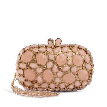 Pink Agatha Clutch