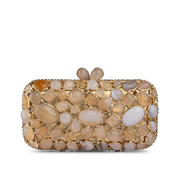 Tabatha Light Beige Clutch