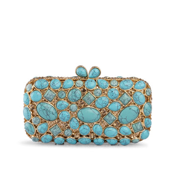 Sarasvati Turquoise Clutch