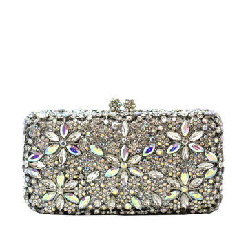 Sparkling Crystal Metal Clutch