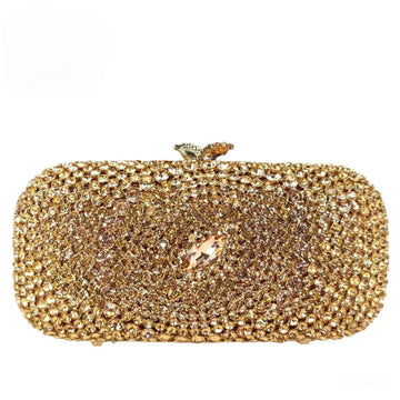 Brigida Gold Crystal Clutch
