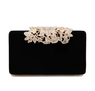 Siena Flower Velvet Clutch