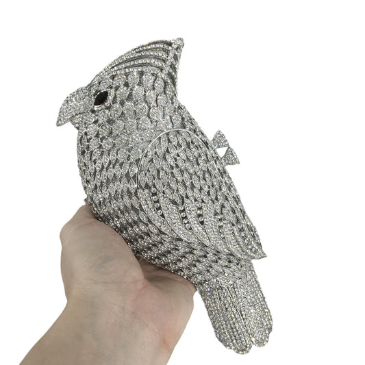 Cute Woodpecker Crystal Clutch