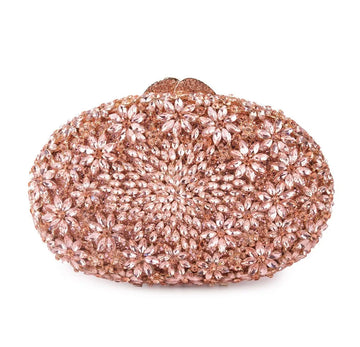 Xiyuan elegante rosa/ouro cor pedra sacos de noite e garras para mulheres festa formal cristal bolsa embreagem casamento bolsa