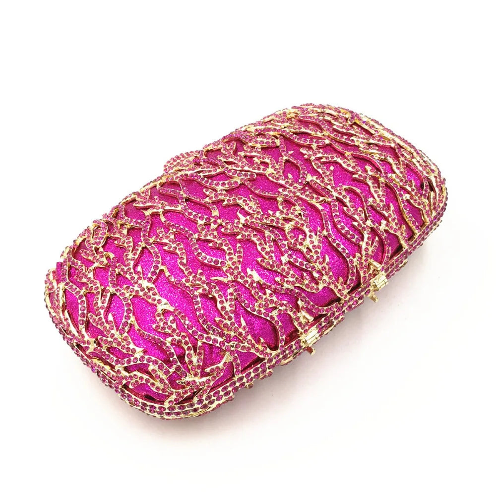 Mulheres oco para fora multi flores de cristal embreagem saco noite diamante minaudiere bolsa casamento para a mãe presentes natal sacos