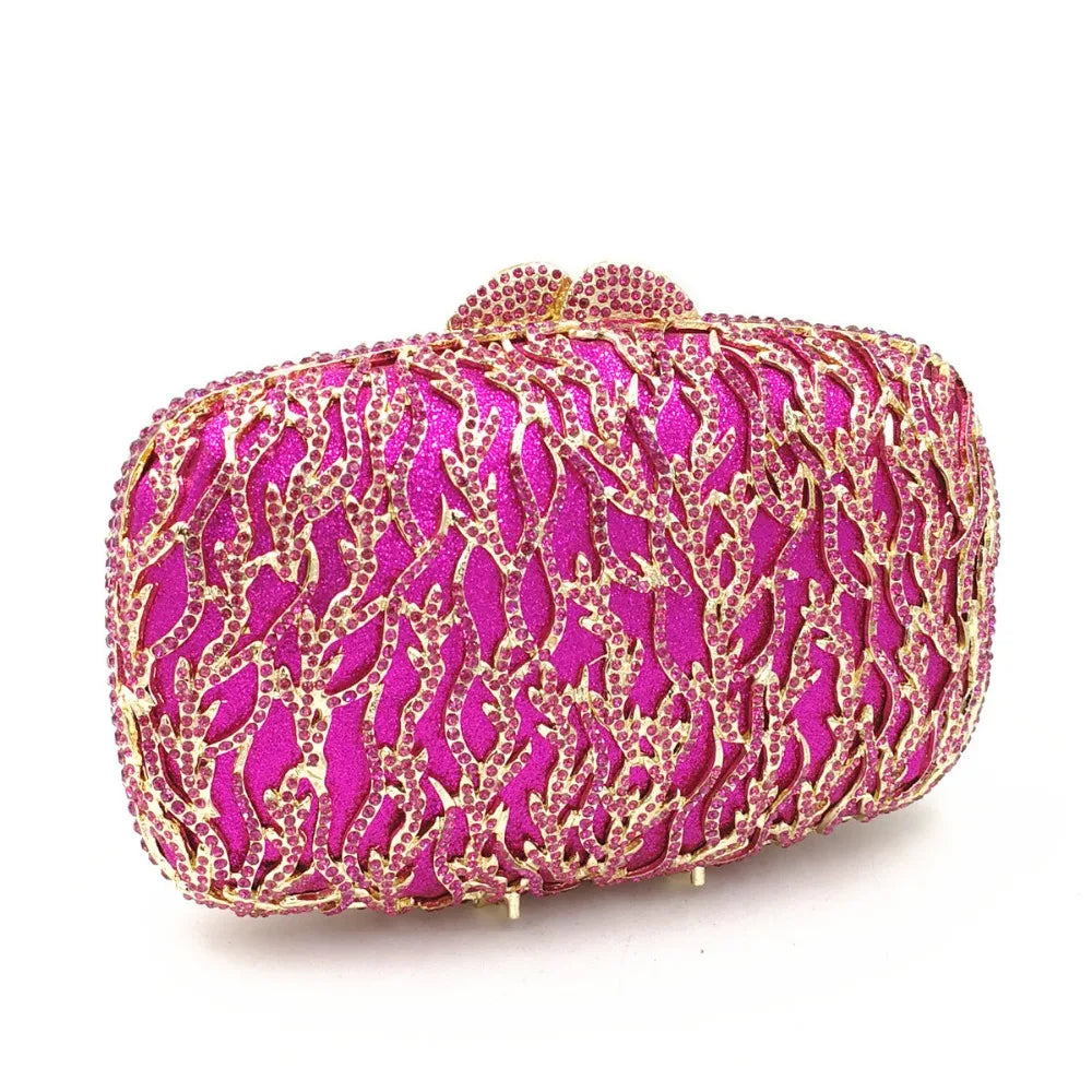 Mulheres oco para fora multi flores de cristal embreagem saco noite diamante minaudiere bolsa casamento para a mãe presentes natal sacos