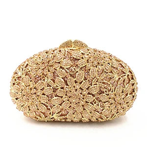 Mulheres oco para fora multi flores de cristal embreagem saco noite diamante minaudiere bolsa casamento para a mãe presentes natal sacos