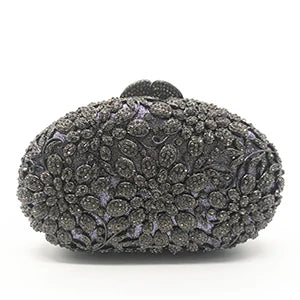 Mulheres oco para fora multi flores de cristal embreagem saco noite diamante minaudiere bolsa casamento para a mãe presentes natal sacos