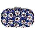 Khannet-sc781 saco de noite feminino, saco de noite luxuoso com padrão floral e strass esmeralda