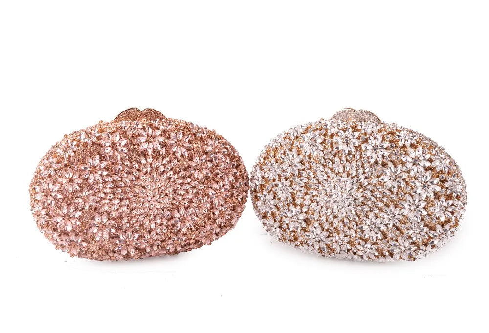 Xiyuan elegante rosa/ouro cor pedra sacos de noite e garras para mulheres festa formal cristal bolsa embreagem casamento bolsa