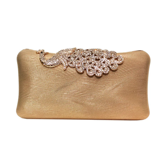 Daiwei bolsa feminina com cristais/glitter, bolsa de mão pequena para festa noturna em cor sólida