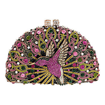 Mini Bird Crystal Clutch