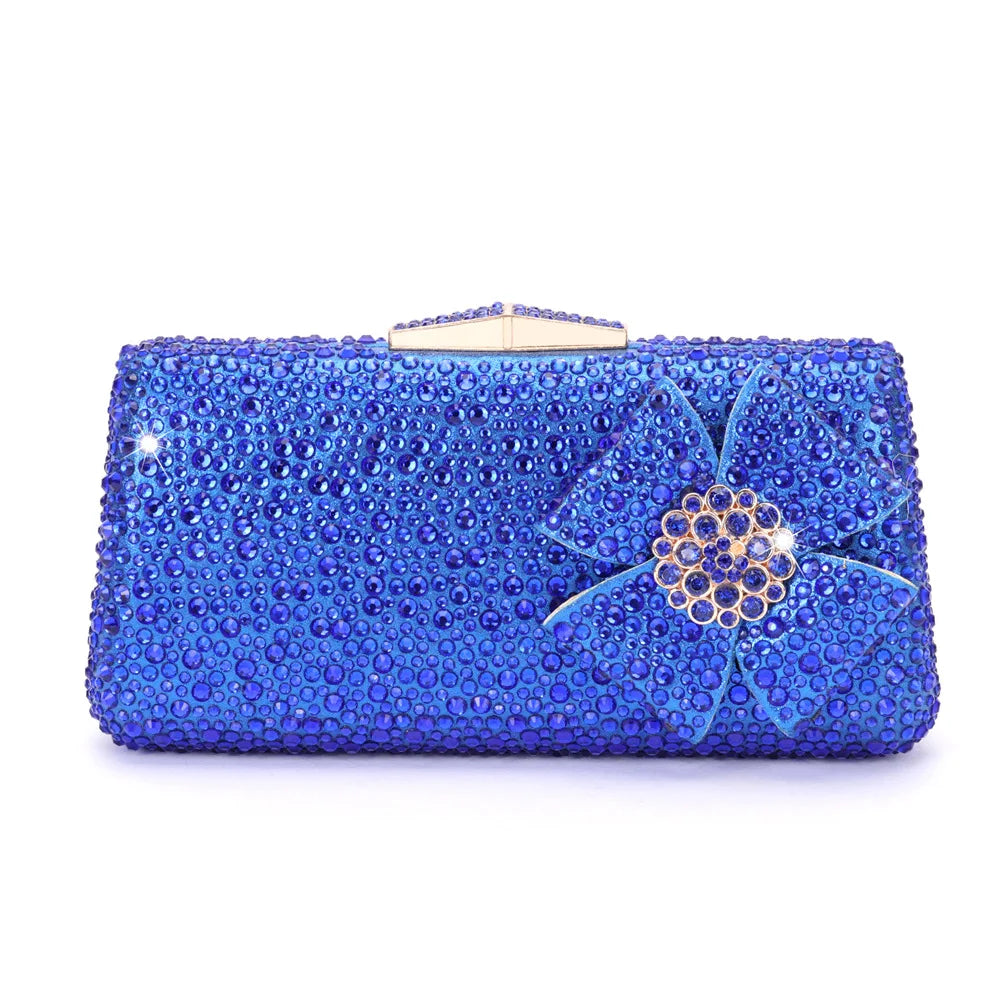7 cores floral casamento nupcial jantar noite saco mulher flor cristal cocktail gala bolsa lady prom party diamante senhora bolsa