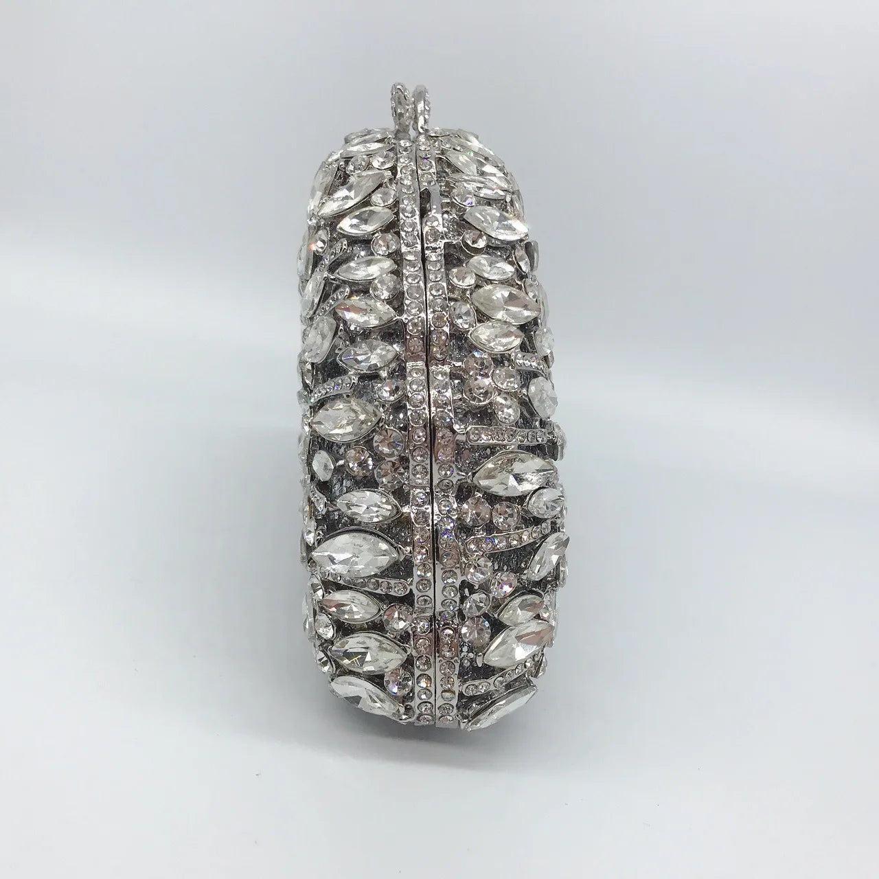 Esplêndido saco de jantar de diamante de metal, cheio de diamantes, saco de moda portátil para vestidos de banquete feminino bolsa de strass