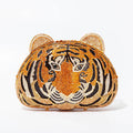 Três-d cabeça de tigre cristal noite sacos de embreagem para festa de casamento metal strass novidade bolsas e bolsas designer de luxo