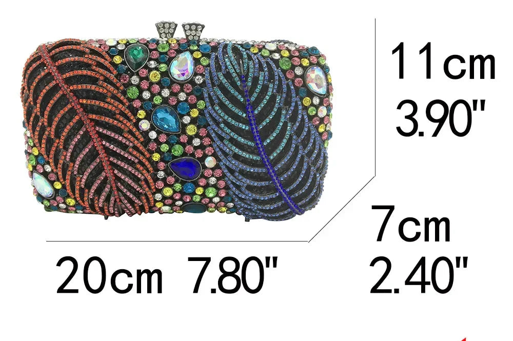 Boutique de fgg roxo cristal noite sacos embreagem feminino formal festa folha strass bolsas nupcial casamento minaudiere bolsa