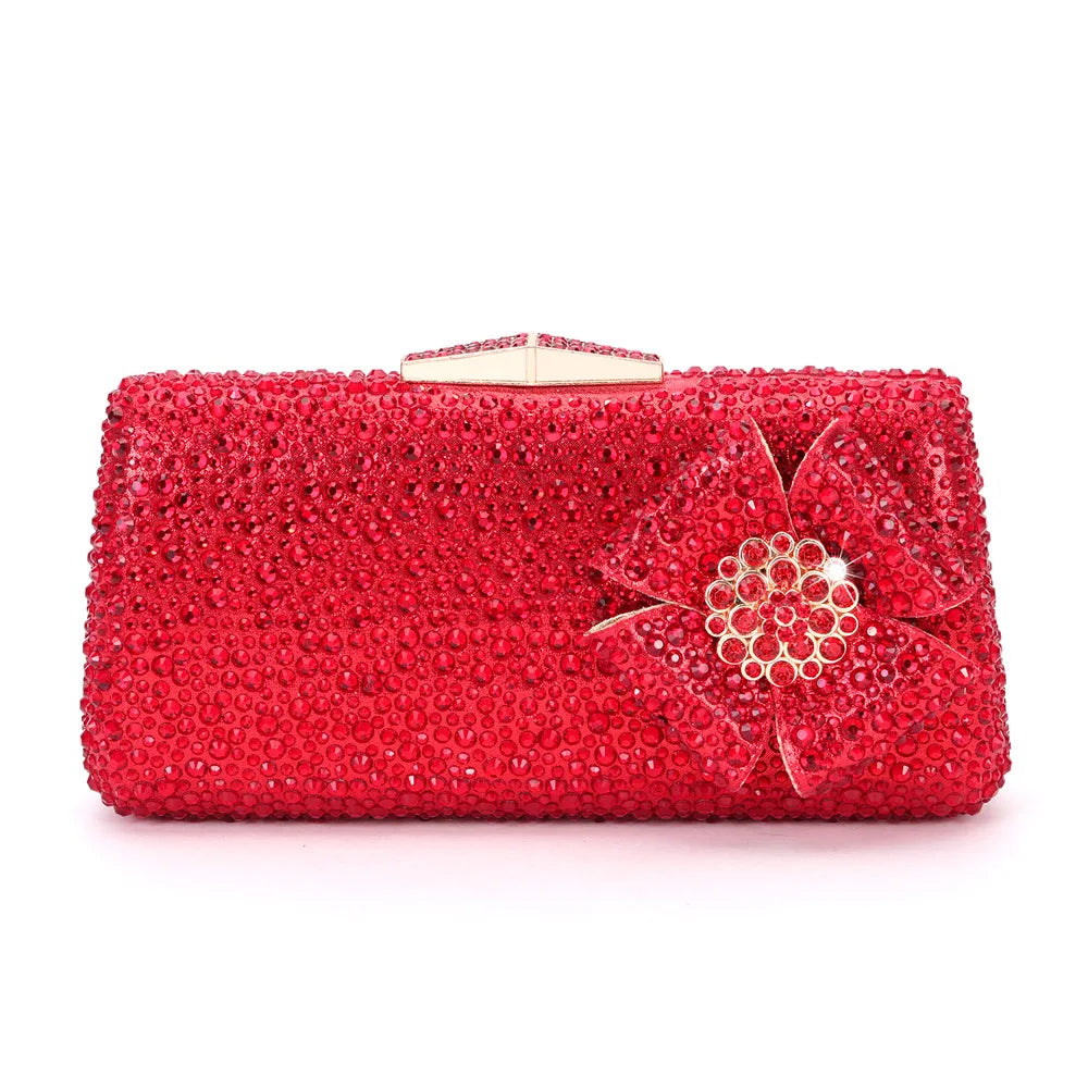 7 cores floral casamento nupcial jantar noite saco mulher flor cristal cocktail gala bolsa lady prom party diamante senhora bolsa
