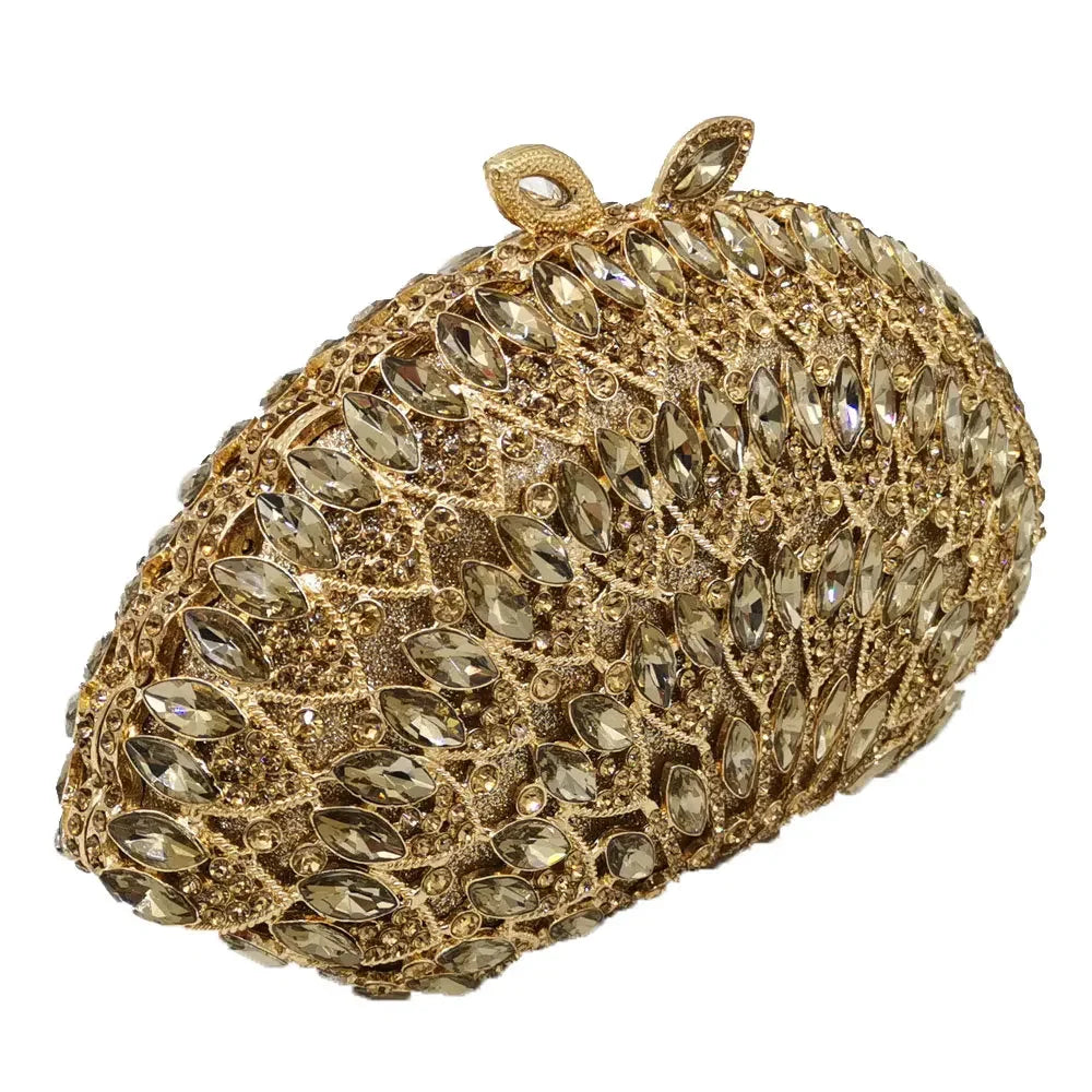 Boutique de fgg feminino rosegold cristal noite saco embreagem casamento formal jantar bolsas bolsas nupcial diamante minaudiere saco