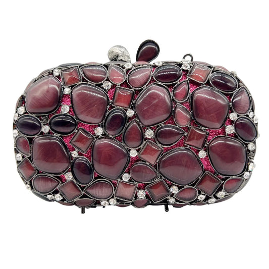 Xiyuan concha natural feminina luxo cristal sacos de noite nupcial casamento embreagem bolsa festa minaudiere bolsa luxo frisado bolsa