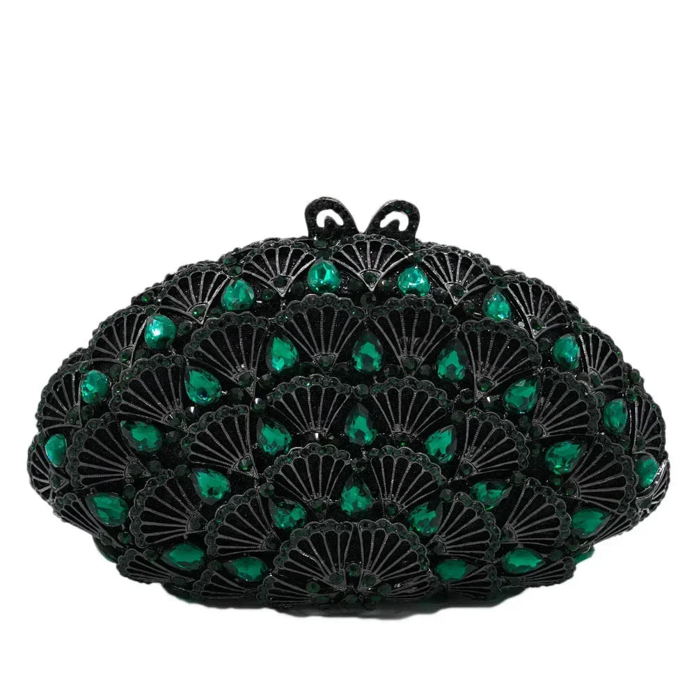 Boutique de fgg luz azul cristal sacos de embreagem para mulheres pavão noite bolsa nupcial casamento strass minaudiere bolsas saco