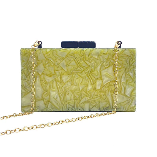 Lemon Blue Clutch
