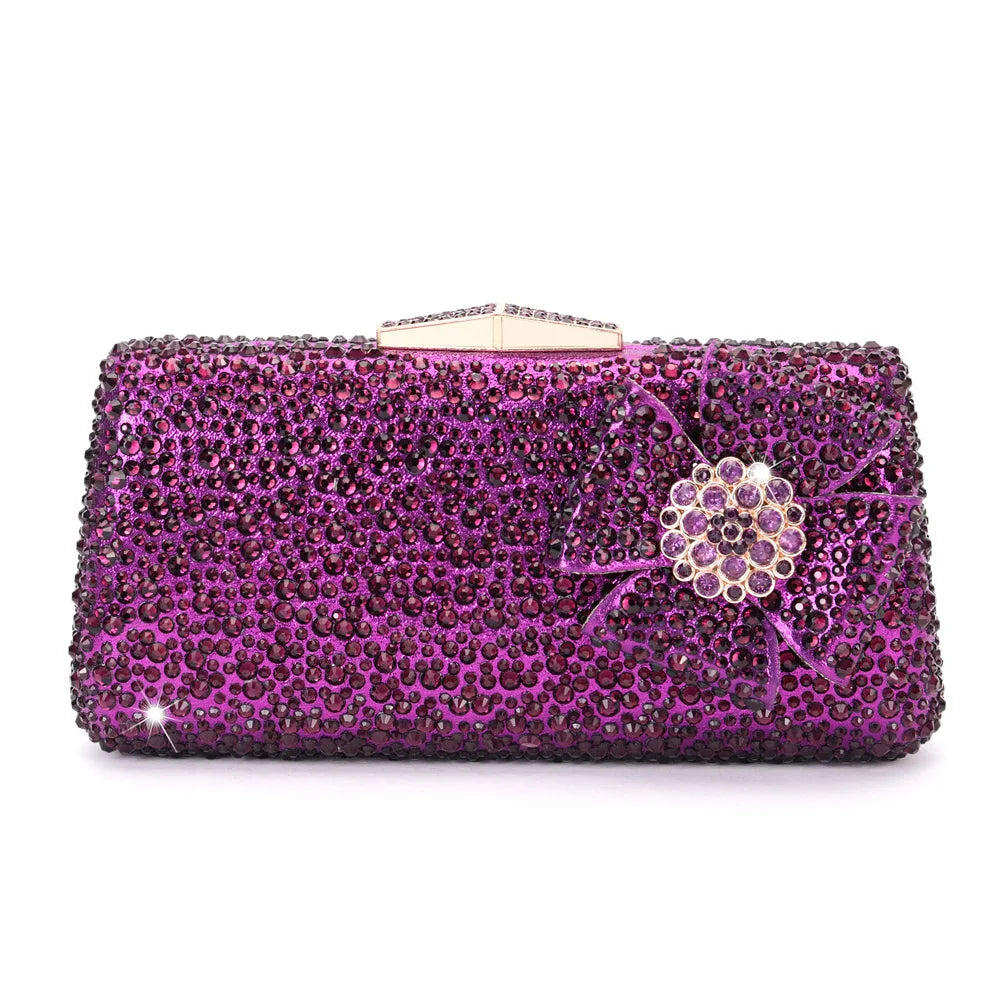 7 cores floral casamento nupcial jantar noite saco mulher flor cristal cocktail gala bolsa lady prom party diamante senhora bolsa