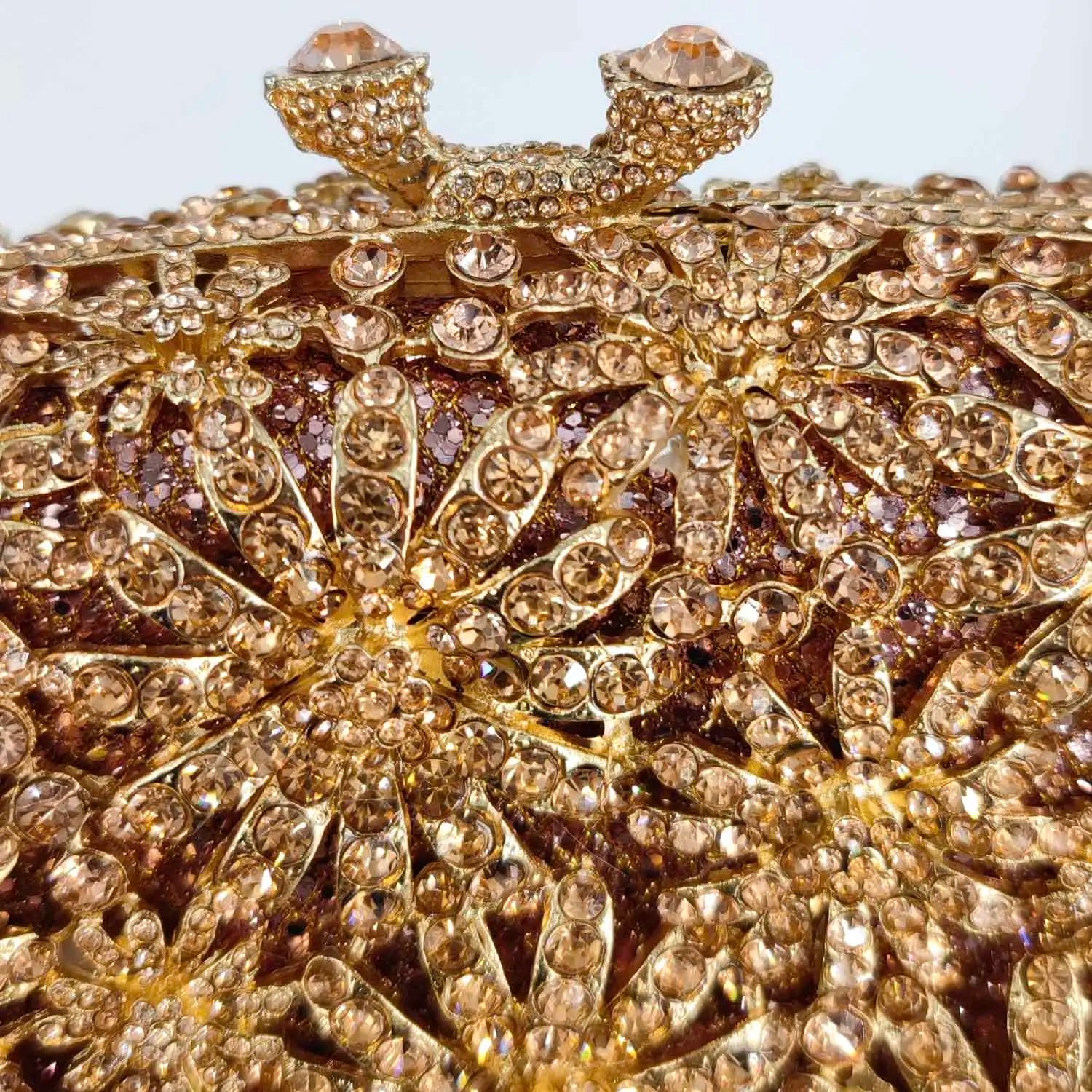 Boutique de fgg crisântemo flor sacos de noite e embraiagens feminino cristal embreagem festa casamento strass bolsas bolsas