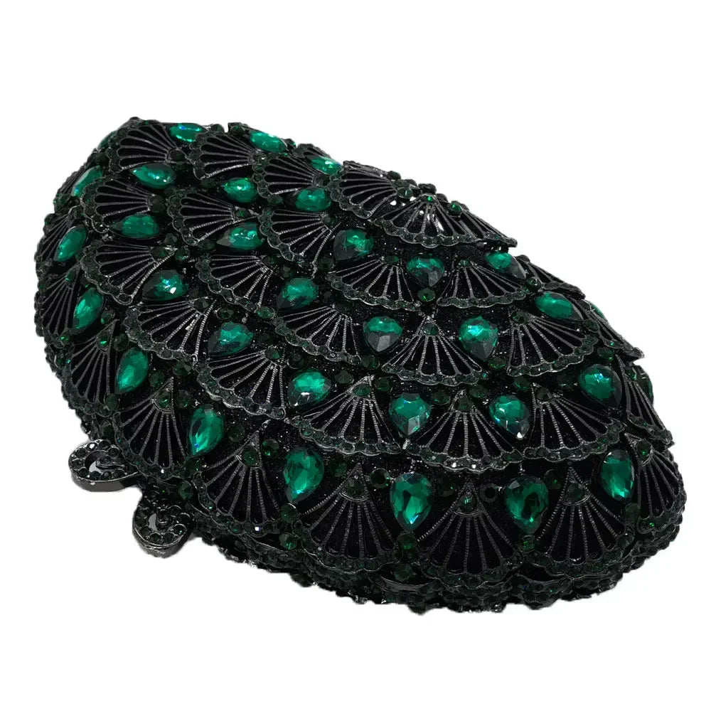 Boutique de fgg luz azul cristal sacos de embreagem para mulheres pavão noite bolsa nupcial casamento strass minaudiere bolsas saco