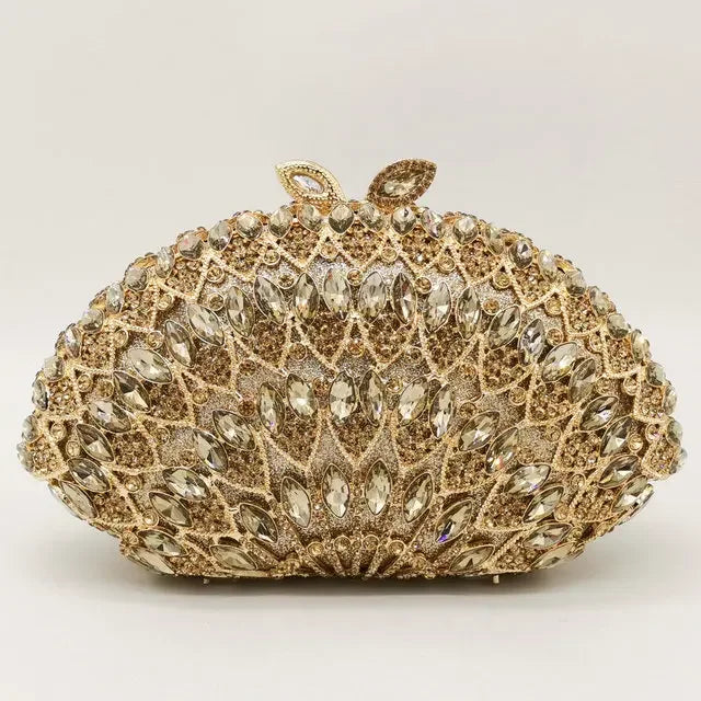 Boutique de fgg feminino rosegold cristal noite saco embreagem casamento formal jantar bolsas bolsas nupcial diamante minaudiere saco