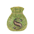 Bouotique de fgg (em estoque) dólares dinheiro bolsa de embreagem feminina cristal bolsas noite festa casamento cocktail minaudiere bolsas