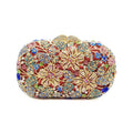Mulheres saco de festa à noite diamantes elegante embreagem cristal luxo nupcial festa casamento carteira bolsa flor bolsas cristal