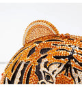 Três-d cabeça de tigre cristal noite sacos de embreagem para festa de casamento metal strass novidade bolsas e bolsas designer de luxo