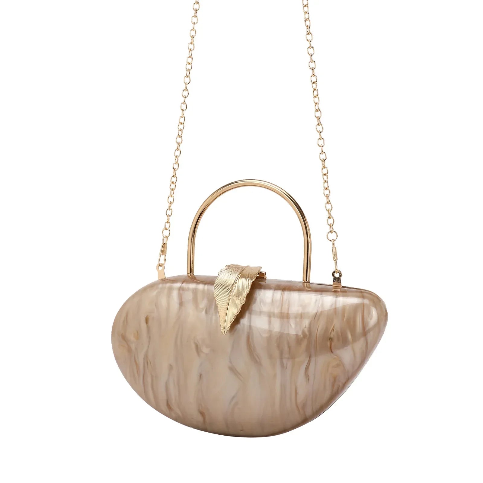 Moda acrílico folha bloqueio saco de embreagem jantar feminino bolsa de ombro elegante acrílico bloqueio fivela versátil saco de noite