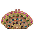 Boutique de fgg luz azul cristal sacos de embreagem para mulheres pavão noite bolsa nupcial casamento strass minaudiere bolsas saco