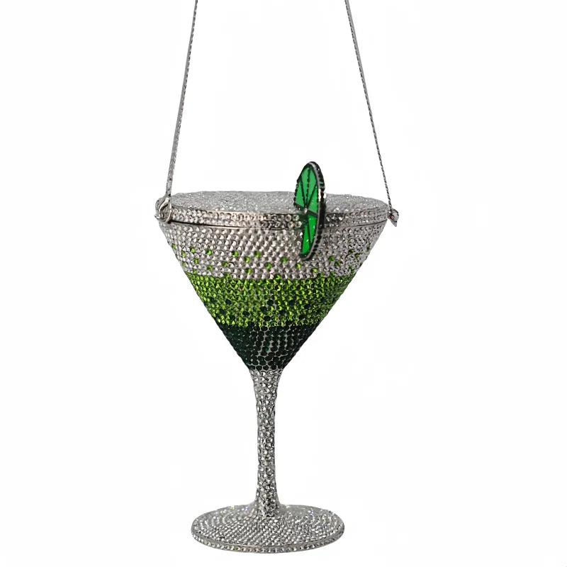 Martin cocktail copo diamante saco de noite nova chegada cristal nupcial bolsa jantar garras feminino bolsa cristal strass sacos