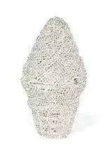 Nova chegada sorvete embreagens mulher colorido cristal bolsa aniversário baile de formatura diamante bolsa casamento festa de noiva presente saco noite