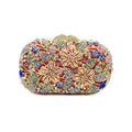 Mulheres saco de festa à noite diamantes elegante embreagem cristal luxo nupcial festa casamento carteira bolsa flor bolsas cristal