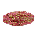 Rosa/branco cristal noite sacos de embreagem strass festa baile bolsas diamantes flor formal jantar bolsas para mulher minaudiere