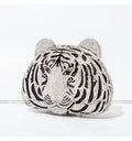 Três-d cabeça de tigre cristal noite sacos de embreagem para festa de casamento metal strass novidade bolsas e bolsas designer de luxo