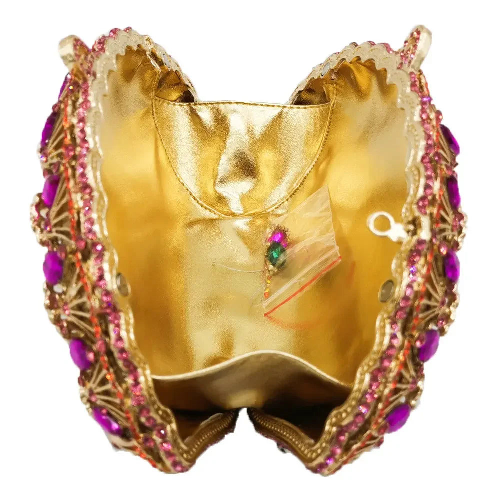 Boutique de fgg luz azul cristal sacos de embreagem para mulheres pavão noite bolsa nupcial casamento strass minaudiere bolsas saco