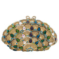 Boutique de fgg luz azul cristal sacos de embreagem para mulheres pavão noite bolsa nupcial casamento strass minaudiere bolsas saco