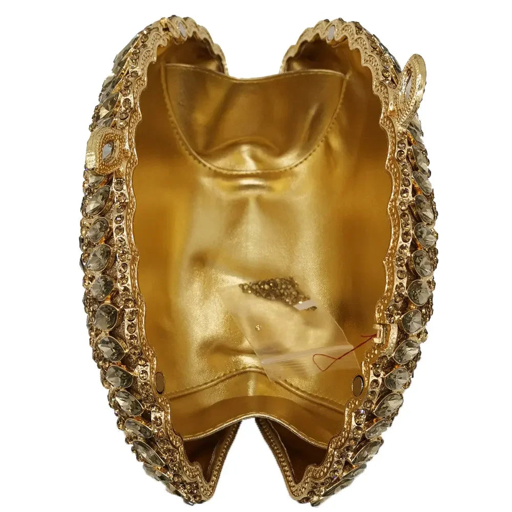 Boutique de fgg feminino rosegold cristal noite saco embreagem casamento formal jantar bolsas bolsas nupcial diamante minaudiere saco