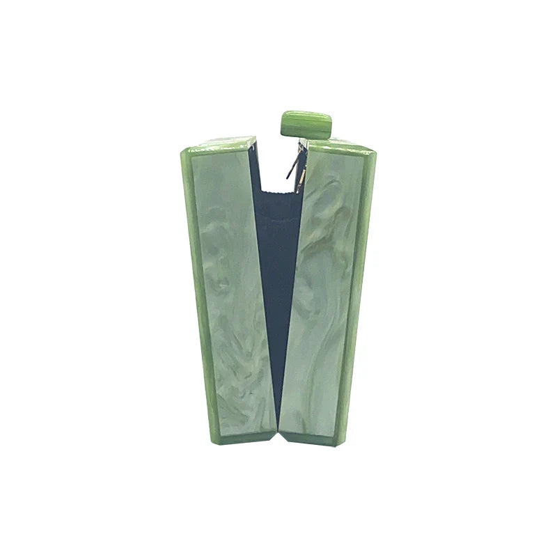 Bolsa crossbody acrílica para mulheres, bolsas de luxo, bolsa de moedas, verde puro, bolsa de ombro fofa, marca de moda, nova, 2022