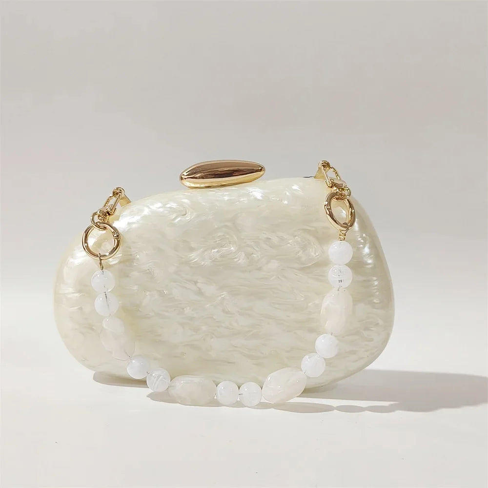 Meia sala listrado branco preto acrílico caixa embreagens mulheres ombro mensageiro festa bolsa de embreagem festa à noite menina senhora mini saco