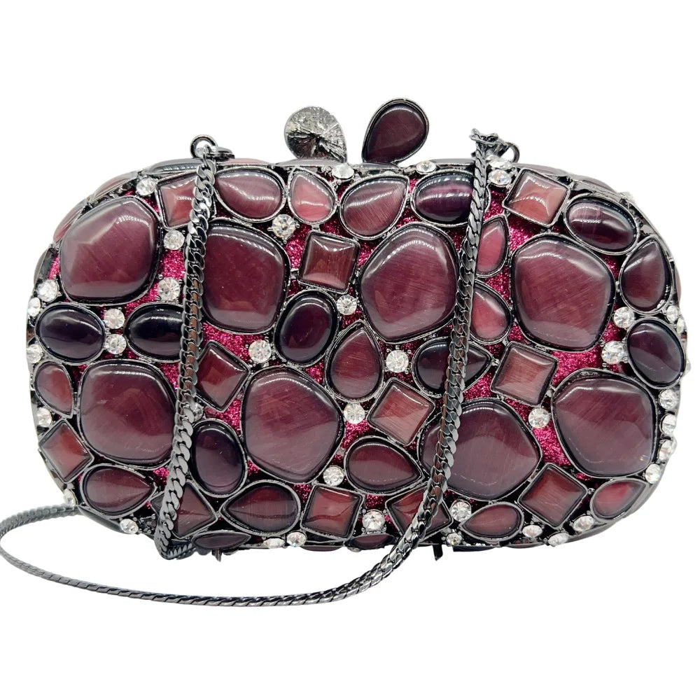 Xiyuan concha natural feminina luxo cristal sacos de noite nupcial casamento embreagem bolsa festa minaudiere bolsa luxo frisado bolsa