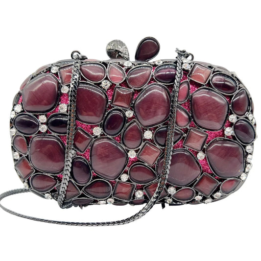 Xiyuan concha natural feminina luxo cristal sacos de noite nupcial casamento embreagem bolsa festa minaudiere bolsa luxo frisado bolsa