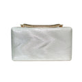 Bolsa de mão feminina elegante, bolsa de mão verde para mãe da noiva/noivo, fivela de strass, superfície plissada, bolsa quadrada