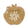 KHNMEET-Maçã Rosa Bolsa Noite para Mulheres, Diamante De Cristal, Embreagem De Festa, Saco De Luxo De Casamento, Moda De Frutas, Bolsa Das Senhoras, SC146