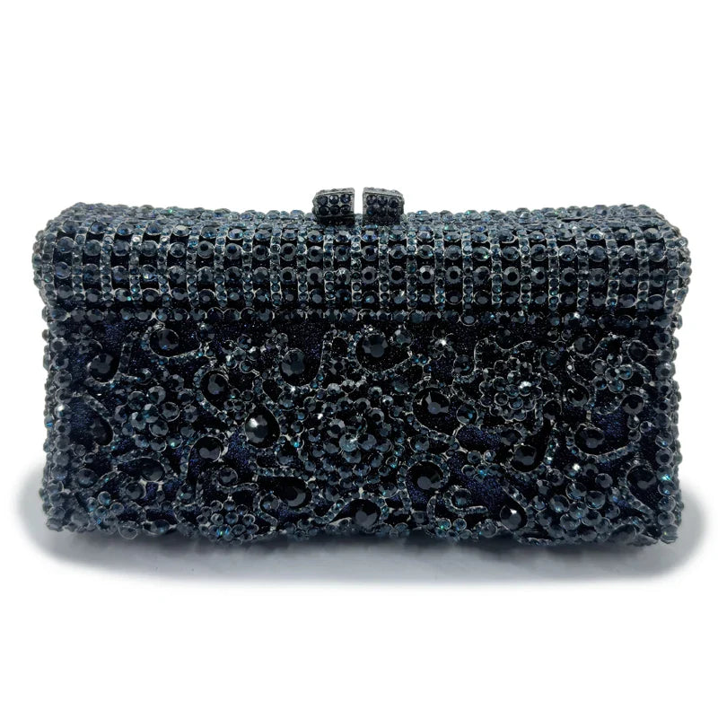 Bolsa feminina feita à mão de cristal, bolsa de mão para noite, vintage, banquete, festa de casamento, designer, elegante, vestido, presente