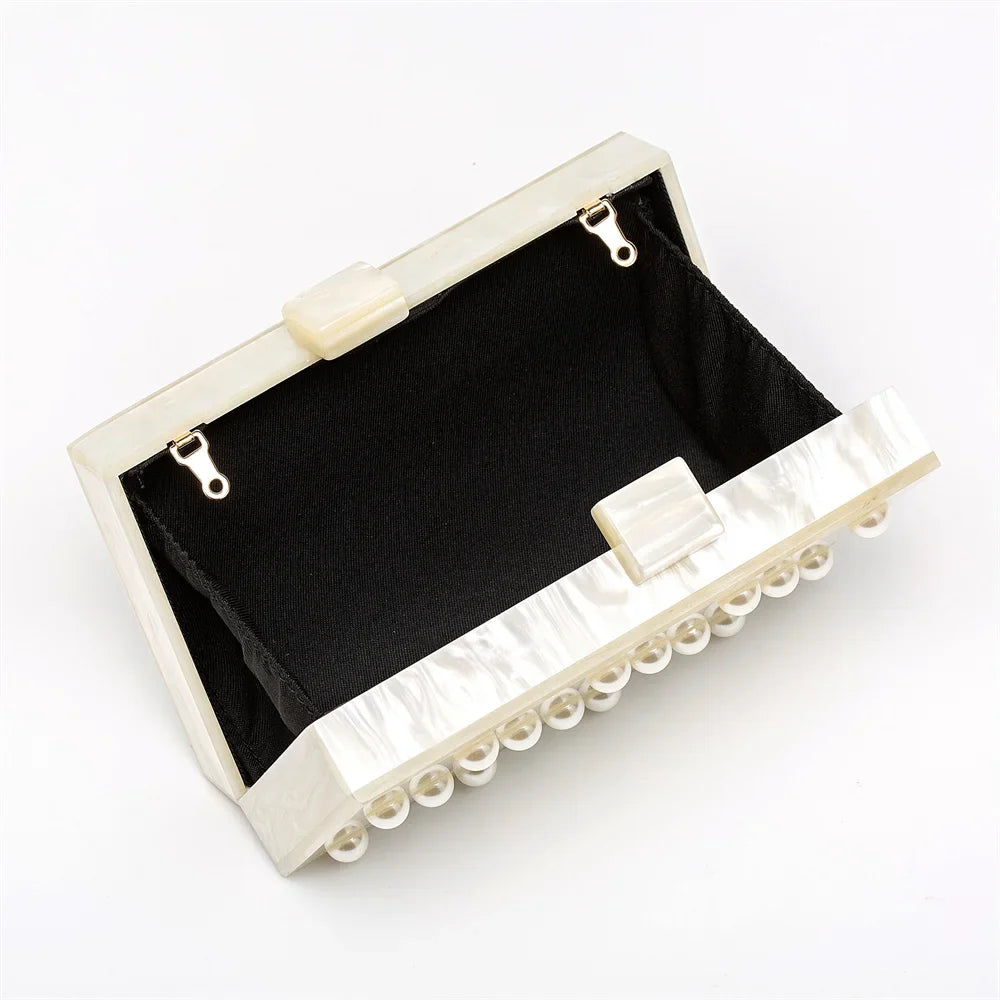 Caixa de acrílico mini aleta senhora gemas sacos ombro casamento noite bolsa feminina festa baile cruz corpo nupcial garras bolsa casamento